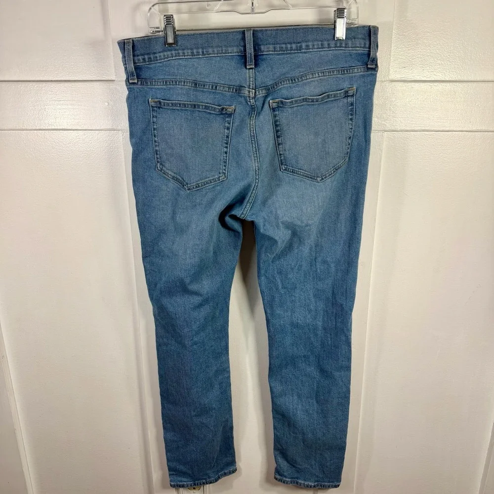 J. Crew Flex Slim Fit Light Wash‎ Denim Jeans Mens W33 L30 READ